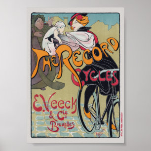 Affiche L'affiche vintage de Record Cycles 1897