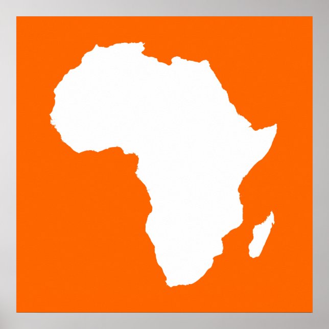 Affiche L'Afrique Audacieuse de la Tangerine (Devant)