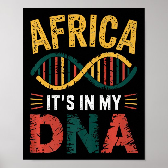 Affiche L'Afrique, c'est dans mon Adn Patrimoine Africain  (Devant)