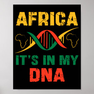 Affiche L'Afrique dans mon ADN Patrimoine africain, Black
