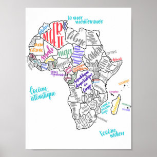 Affiche L'Afrique francophone
