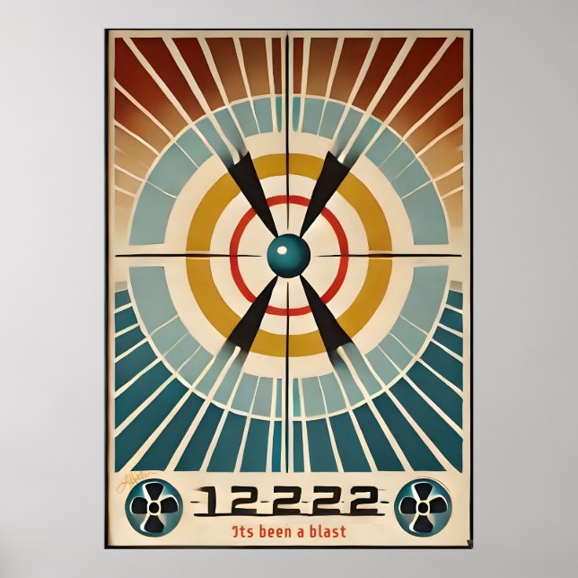 Affiche L'Âge Atomique Du Milieu Du Siècle Est Une Explosi (Devant)