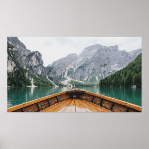 Affiche Lago di Braies, Pragser Wildsee - Lac Prags Italie