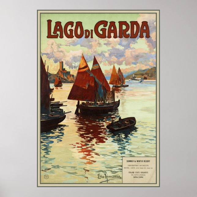 Affiche Lago di Garda (Devant)