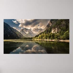 Affiche Lago Di Landro Dürrensee, Italie