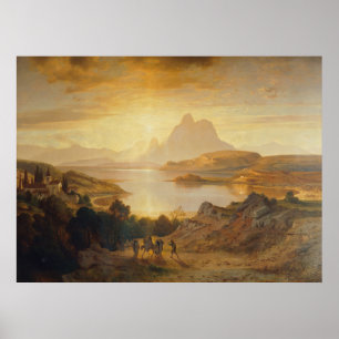 Affiche Lago di Lugano - Albert Zimmermann