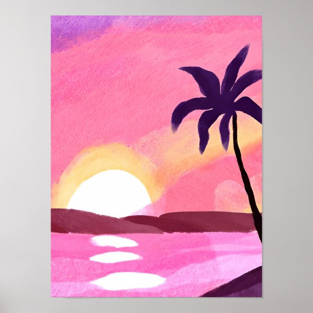 Affiche Lagune rose (Devant)