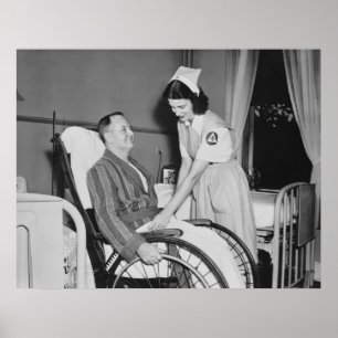 Affiche L'aide de l'infirmière de Croix-Rouge : 1940