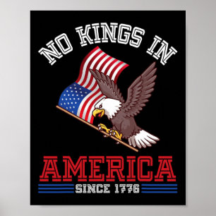 Affiche L'Aigle Et Les Etats-Unis Drapeau L'Indépendance P