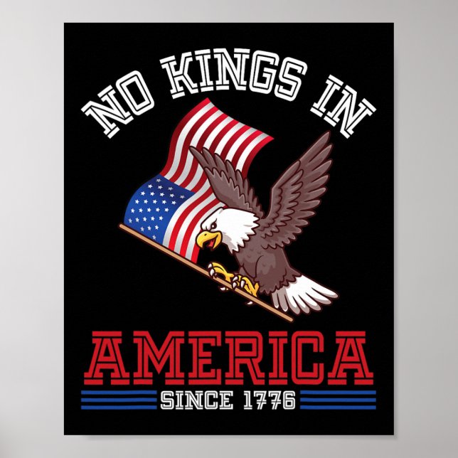 Affiche L'Aigle Et Les Etats-Unis Drapeau L'Indépendance P (Devant)