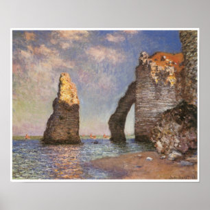 Affiche L'aiguille, Etretat, 1885