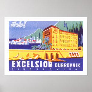 Affiche Laine de bois Dubrovnik d'hôtel