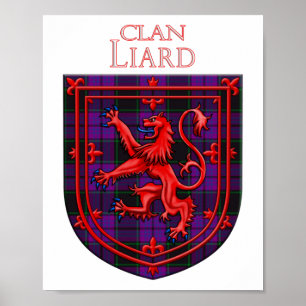 Affiche Laird Tartan Scottish Plaid Lion Rampant