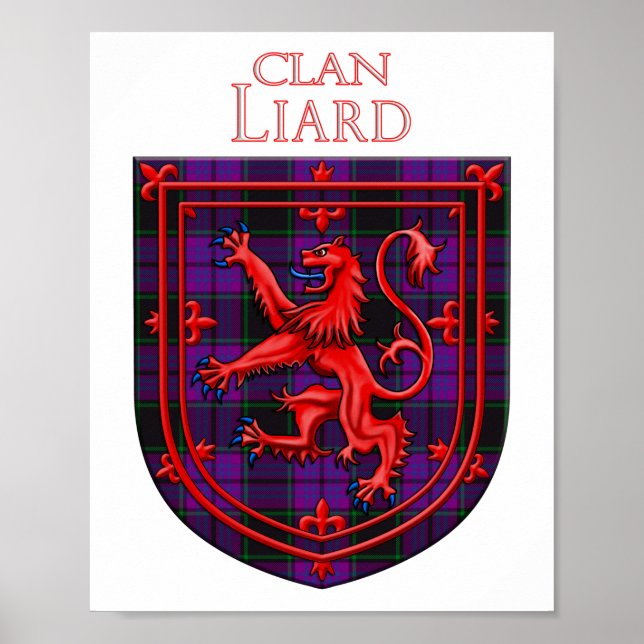 Affiche Laird Tartan Scottish Plaid Lion Rampant (Devant)