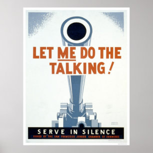 Affiche Laisse-moi faire le Talking ! Servir en silence -