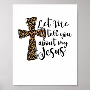 Affiche Laisse-Moi Te Dire Bout Mon Jésus Bible Chrétienne