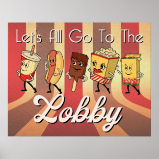 AFFICHE LAISSE TOUS ALLER AU LOBBY