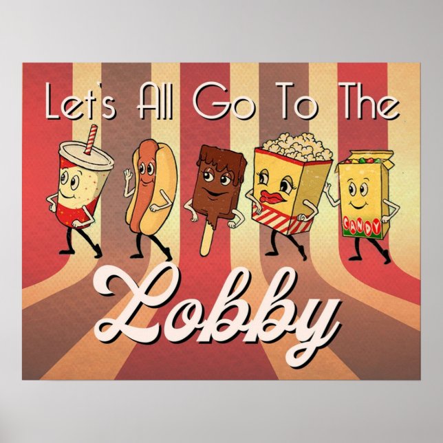 AFFICHE LAISSE TOUS ALLER AU LOBBY (Devant)