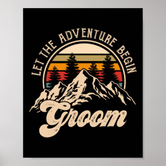 Affiche Laisser Aventure Commencer Groom Couples Matching