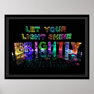 Affiche Laisser Brillant Votre Lumière