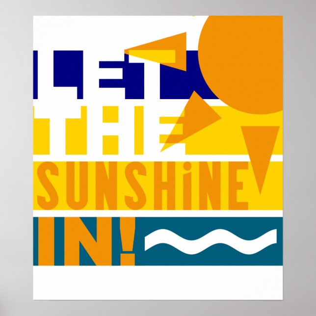 Affiche Laisser Briller Le Soleil Dans L'affiche (Devant)