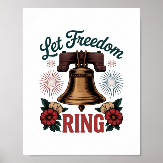 Affiche Laisser la liberté sonner Bell Patriotique (Devant)