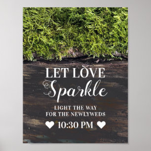 Affiche Laisser l'amour scintiller Mariage campagnard rust