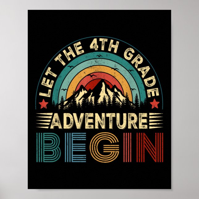 Affiche Laisser l'aventure de 4e année commencer le thé de (Devant)