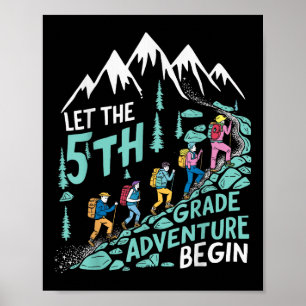 Affiche Laisser l'aventure de 5e année débuter Teac de 5e