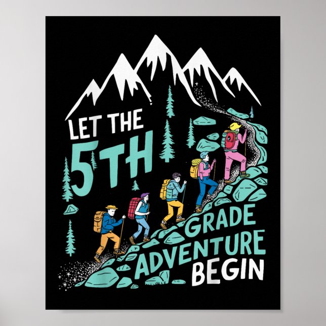 Affiche Laisser l'aventure de 5e année débuter Teac de 5e  (Devant)