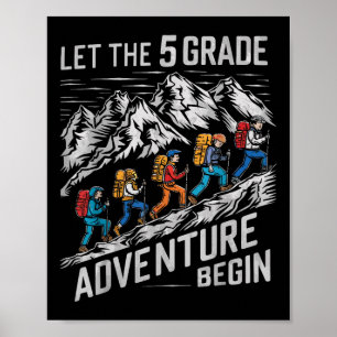 Affiche Laisser l'aventure de 5e année débuter Teac de 5e