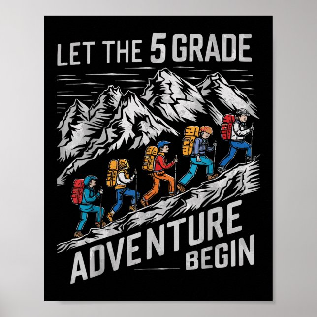 Affiche Laisser l'aventure de 5e année débuter Teac de 5e  (Devant)