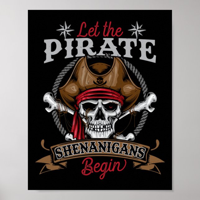 Affiche Laisser Les Shenanigans Pirates Commencer Le Squel (Devant)