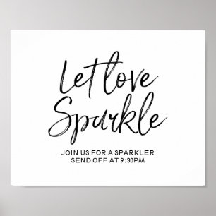 Affiche Laisser Love Sparkle 8x10 Signer