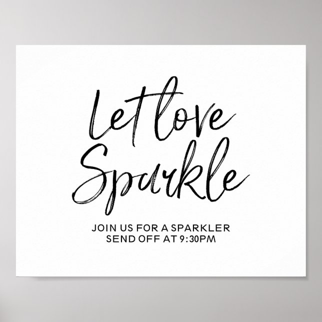 Affiche Laisser Love Sparkle 8x10 Signer (Devant)