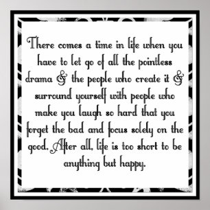 Affiche Laisser tomber le drame