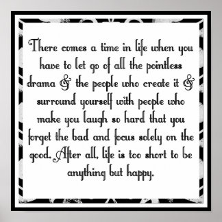 Affiche Laisser tomber le drame