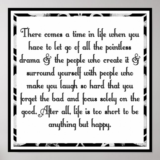 Affiche Laisser tomber le drame (Devant)