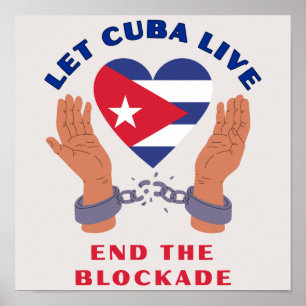 Affiche Laissez Cuba Vivre