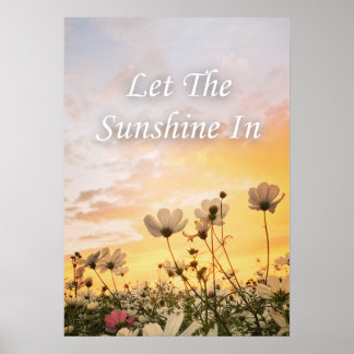 Affiche Laissez entrer le soleil. Inspirant