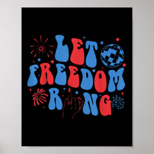 Affiche Laissez la liberté sonner Mariée Demoiselle d'honn