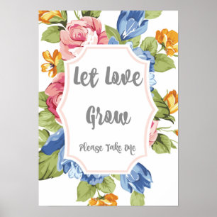 Affiche Laissez l'amour grandir panneau