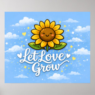 Affiche Laissez l'amour grandir - Tournesol