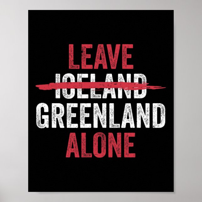 Affiche Laissez le Groenland tranquille pas l'Islande  (Devant)