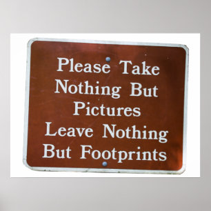 Affiche laissez-le mieux que vous ne l'avez trouvé