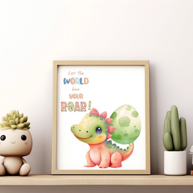 Affiche Laissez Le Monde Entendre Votre Rire ! Aquarelle m (Créateur téléchargé)