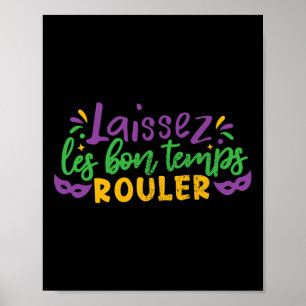 Affiche Laissez Les Bon Temps Rouler Mardi Gras Coût Du Pa
