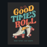 Affiche LAISSEZ LES BONS TEMPS ROULER 80s RETRO ROLLER SKA<br><div class="desc">Vintage & amusant Roller skate design - Let The Old Time Roll pour toute personne qui aime leurs Roller Skates. Ce design est également disponible sur différents produits, y compris des autocollants, des tasses, des t-shirts, des étuis téléphoniques, et plus ! Pour acheter ce design, choisissez votre produit favori, cliquez...</div>