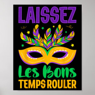 Affiche Laissez Les Bons Temps Rouler Mardi Gras Parade Ca