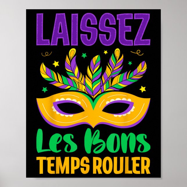 Affiche Laissez Les Bons Temps Rouler Mardi Gras Parade Ca (Devant)